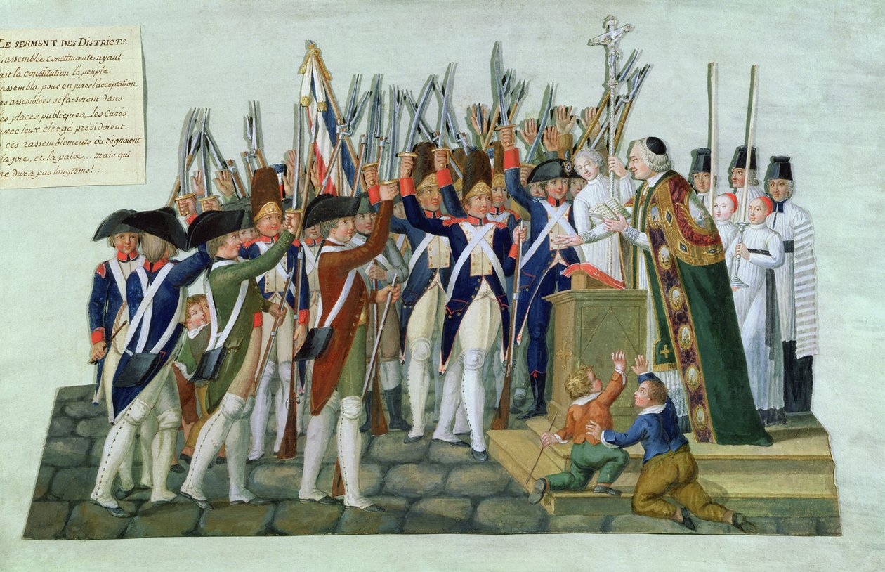 Distrikternes Ed, februar 1790 af Lesueur Brothers