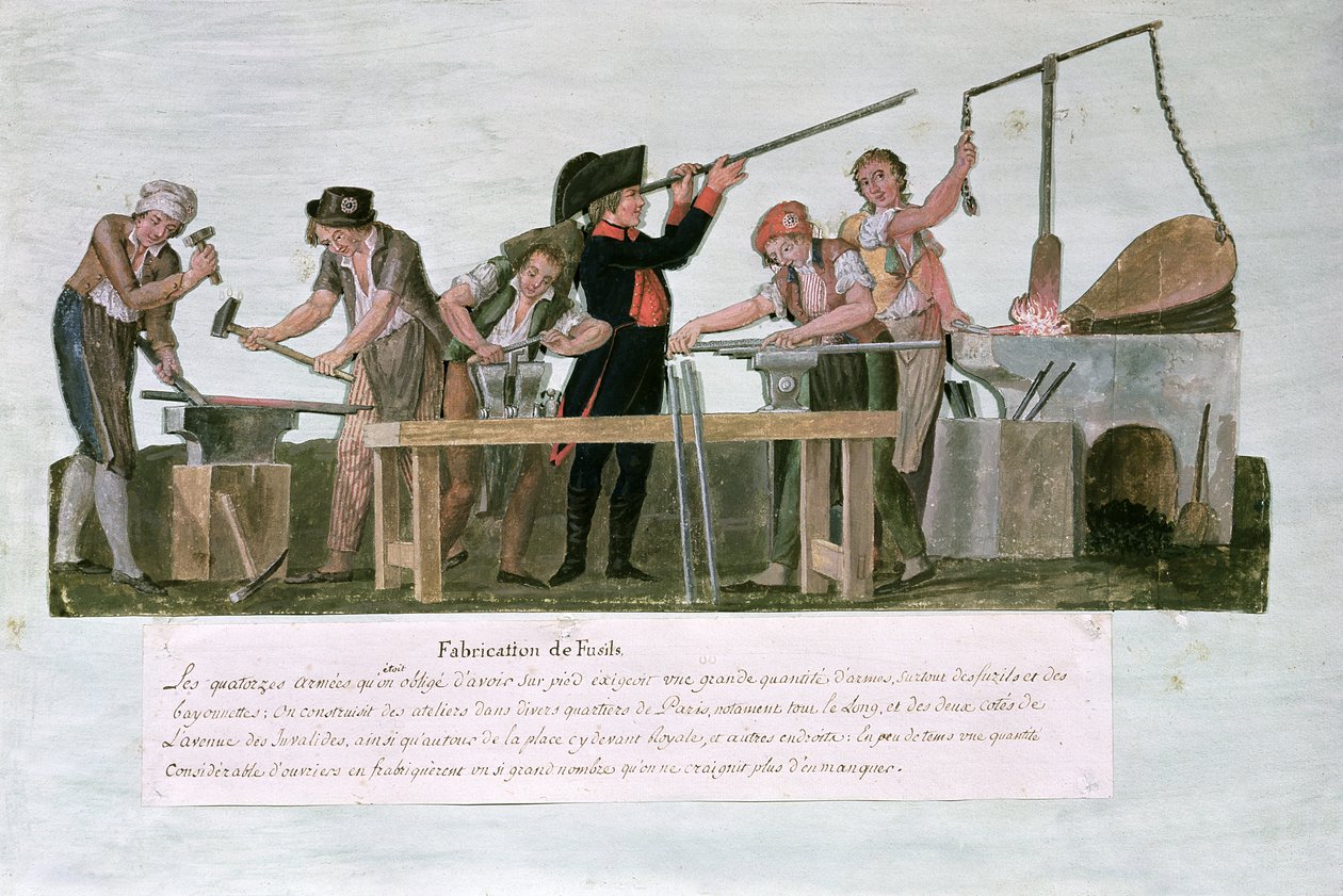 Riffelmagerværksted, 1793 af Lesueur Brothers