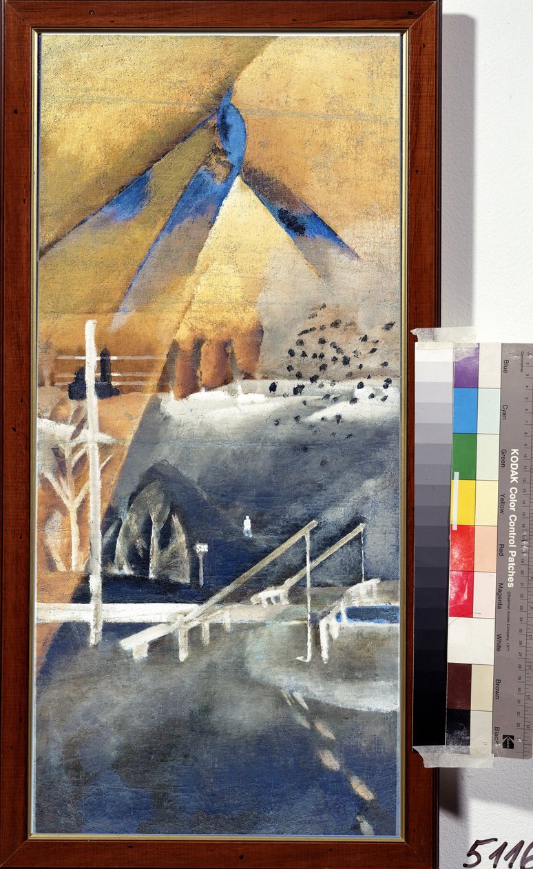 ""vinterlandskab"" Maleri af Lev Alexandrovich Bruni (1894-1948) 1918 Privat samling af Lev Aleksandrovitc Bruni