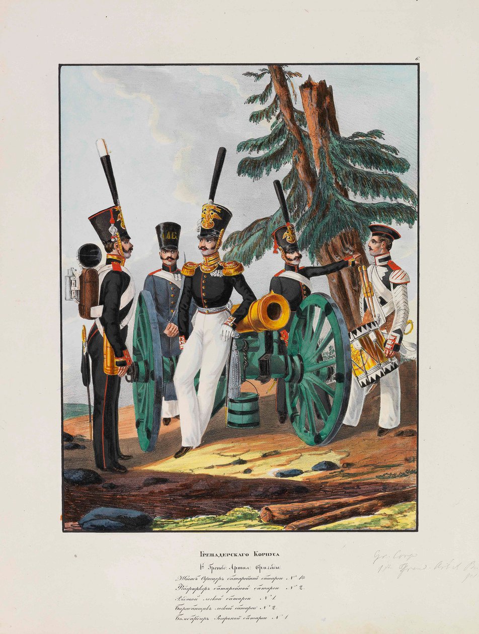 1. grenaderdivision af den kejserlige russiske hær, 1837-1839. af Lev Alexandrovich Belousov