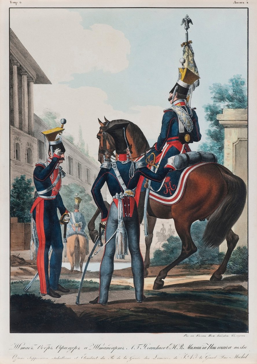Chief Staff Officers for Uhlans Regiment Storhertug Michael Pavlovich af Rusland, 1830