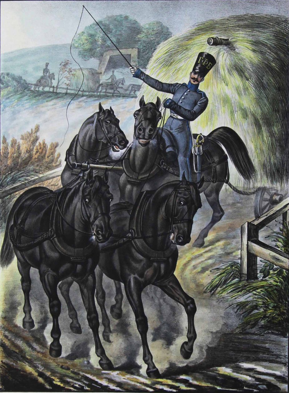 Soldat fra Guards Supply Train Brigade, 1829 af Lev Alexandrovich Belousov