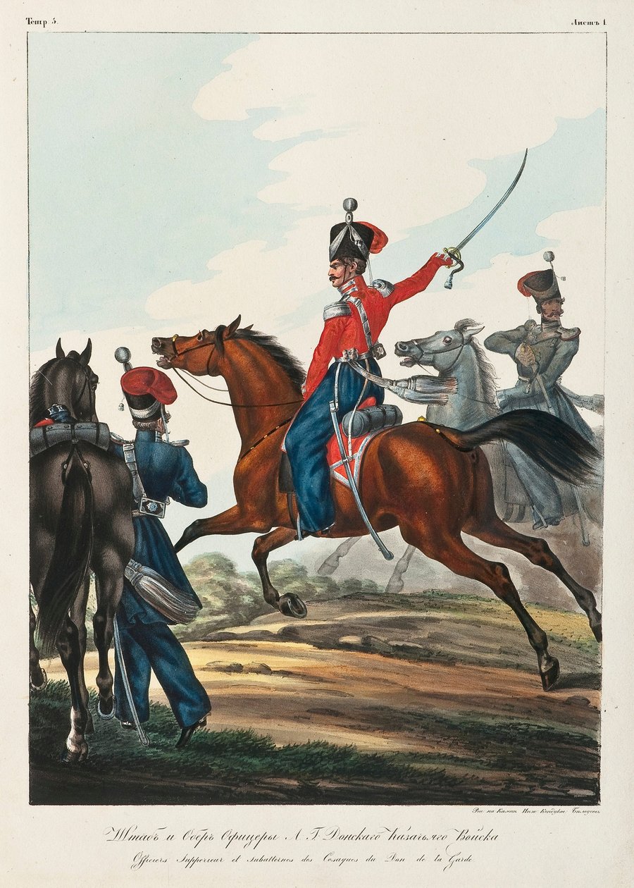 Stabsofficer og Chief Officer for Don Cossacks hær, 1830-1840