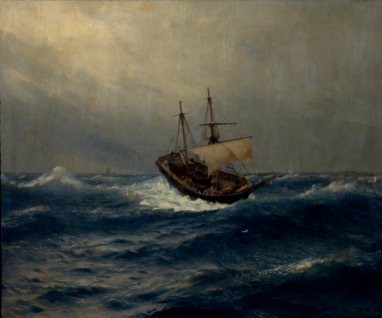 Storm på havet, 1887 af Lev Felixovich Lagorio
