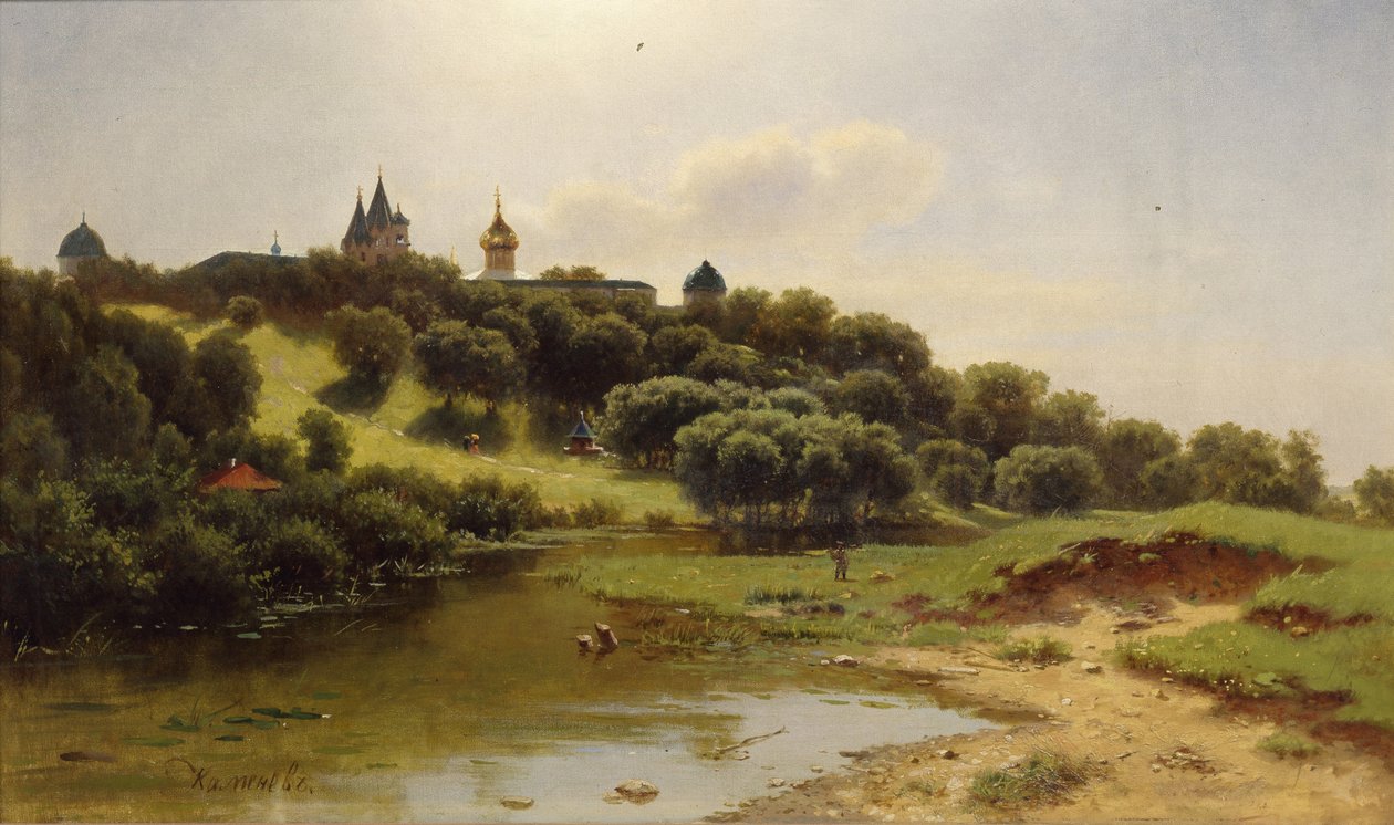 Savvino-Storozhevsky-klosteret nær Zvenigorod, 1860 af Lev Lyvovich Kamenev