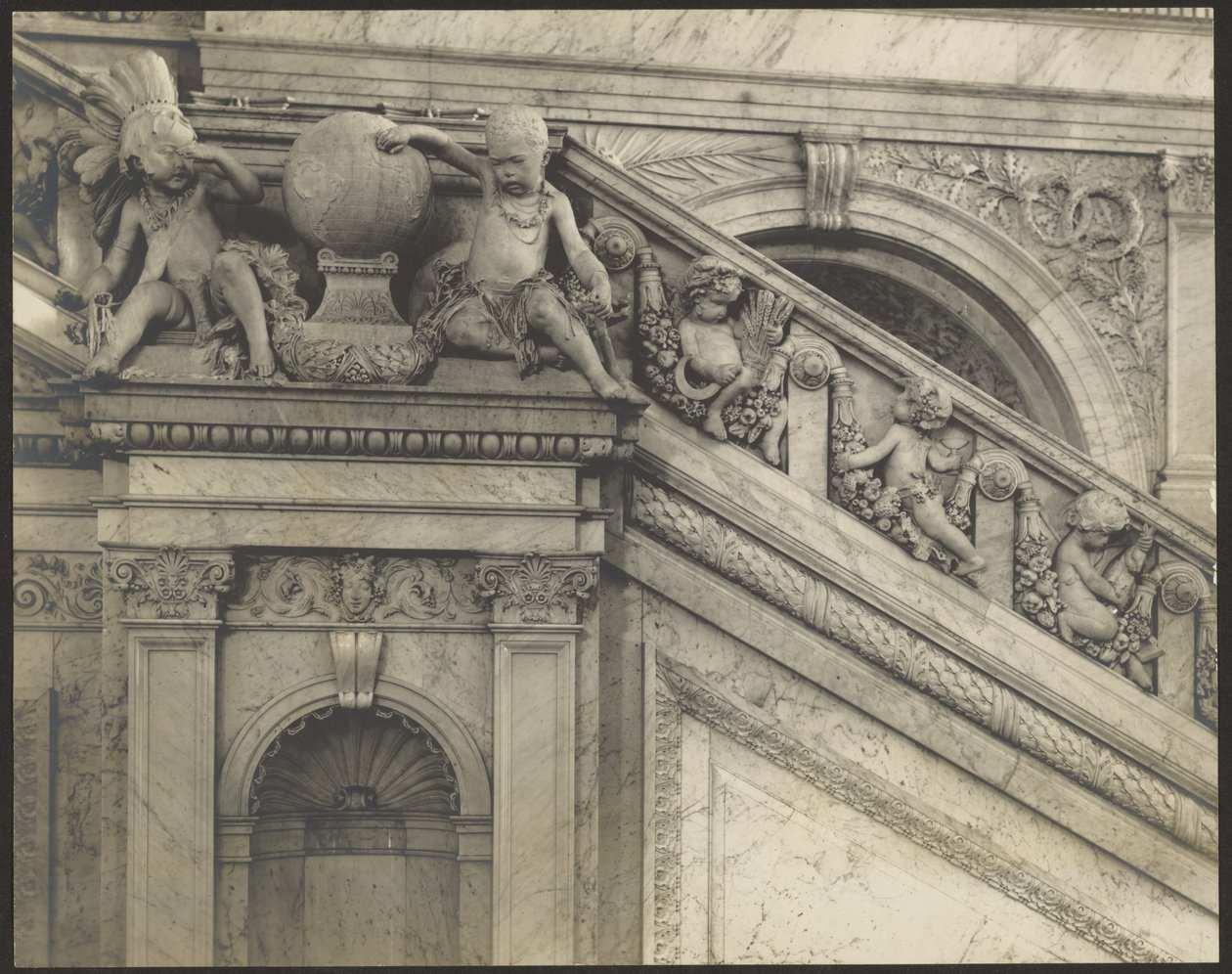 [Arkitektonisk detalje, Library of Congress]. af Levin C. Hardy