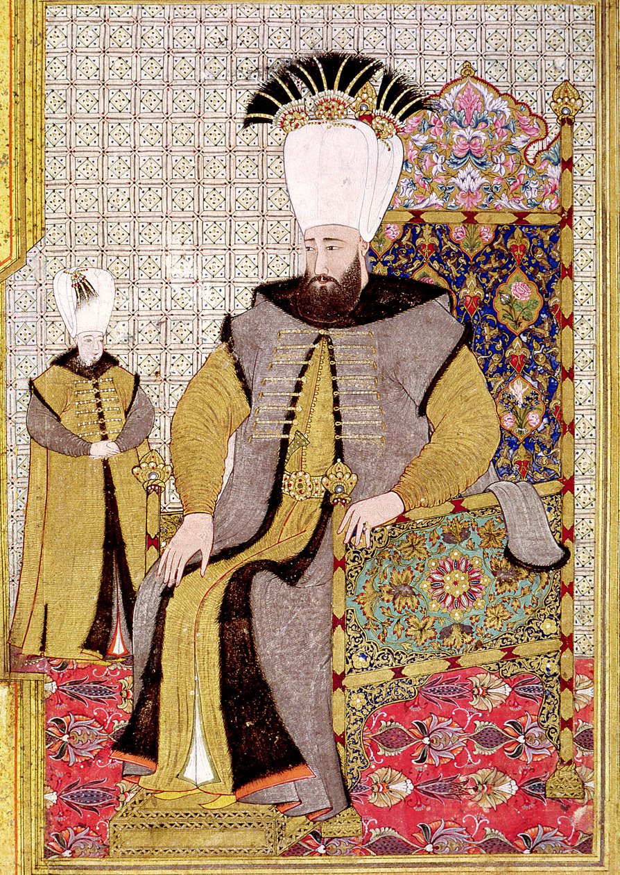 Sultan Ahmet III (1673-1736) og tronfølgeren af Levni
