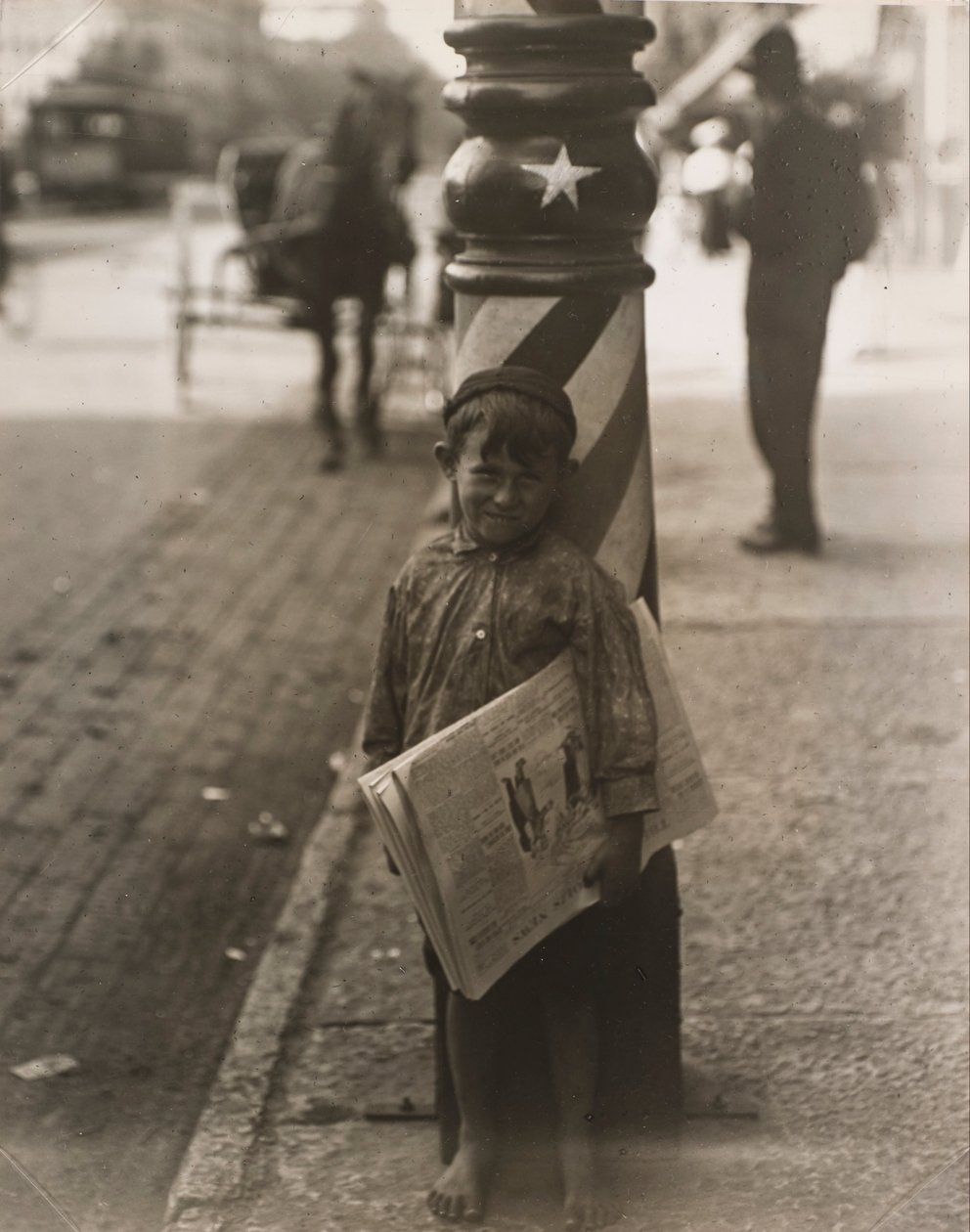 En lille barbermaskine, Indianapolis af Lewis Wickes Hine