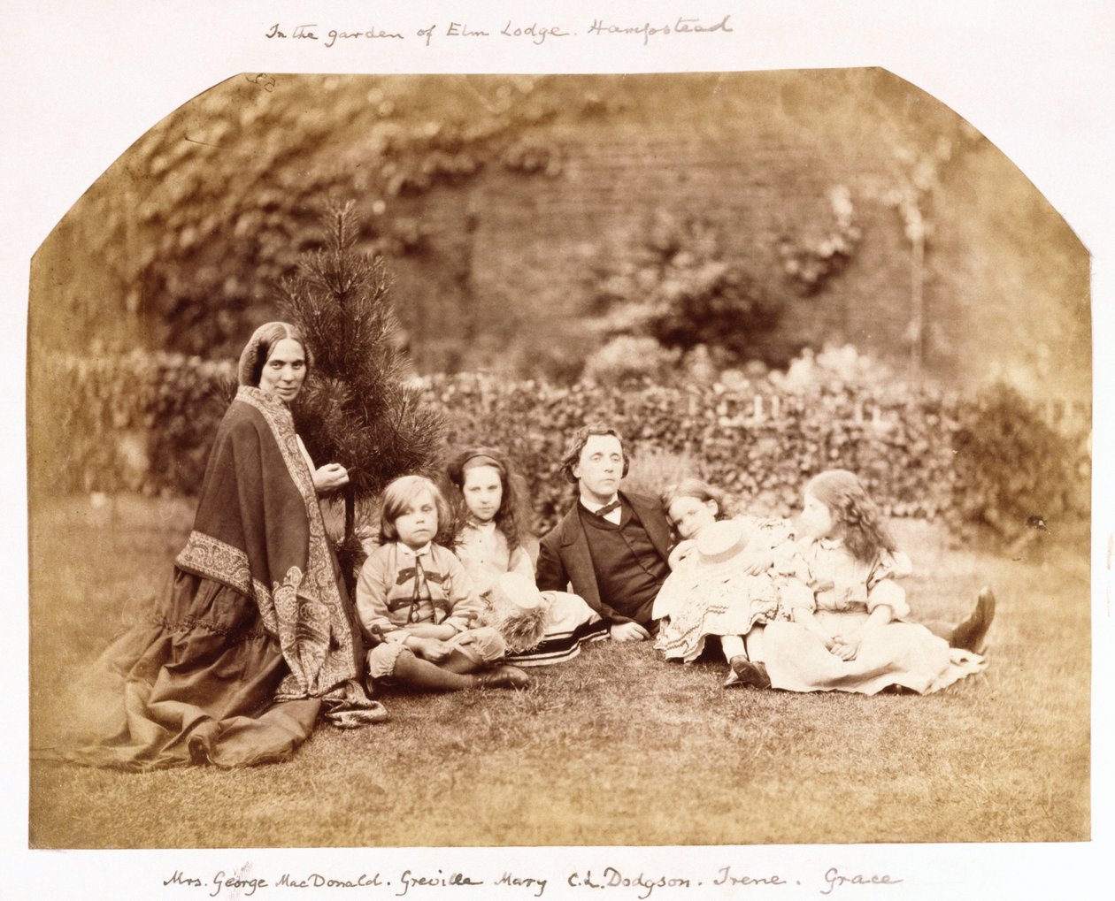 Portræt af MacDonald-familien med Lewis Carroll, 1863 af Lewis Carroll