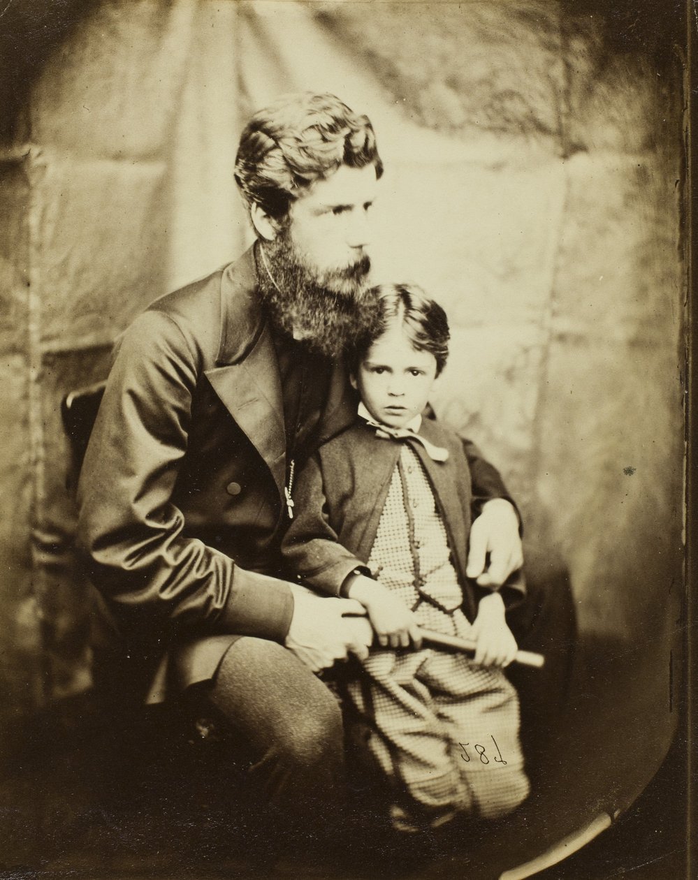Pastor James Langton Clark og søn Charles af Lewis Carroll