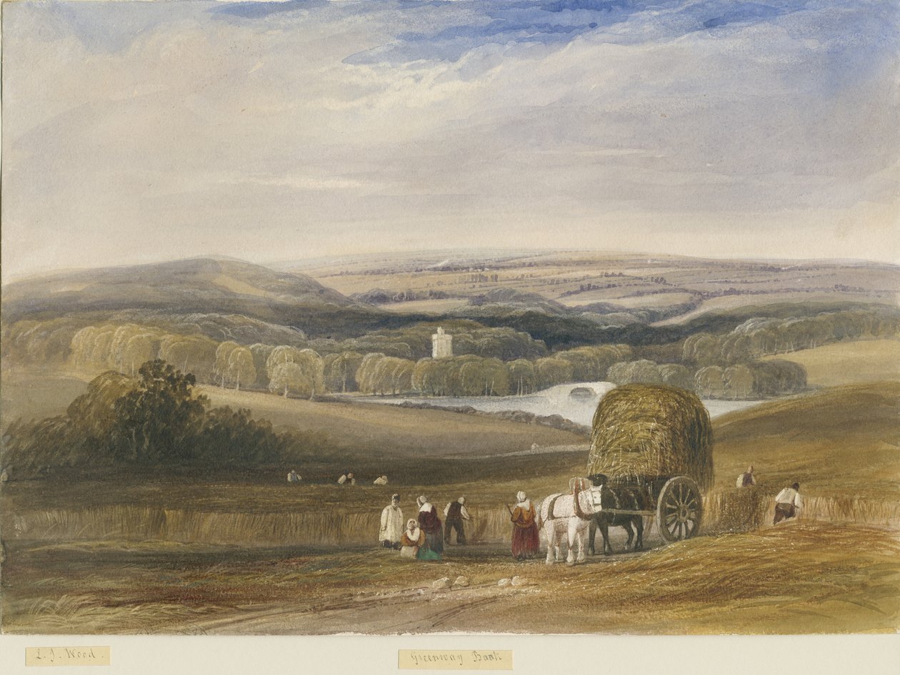 Greenway Bank: akvarelmaleri og [c 1830-1840] af Lewis John Wood
