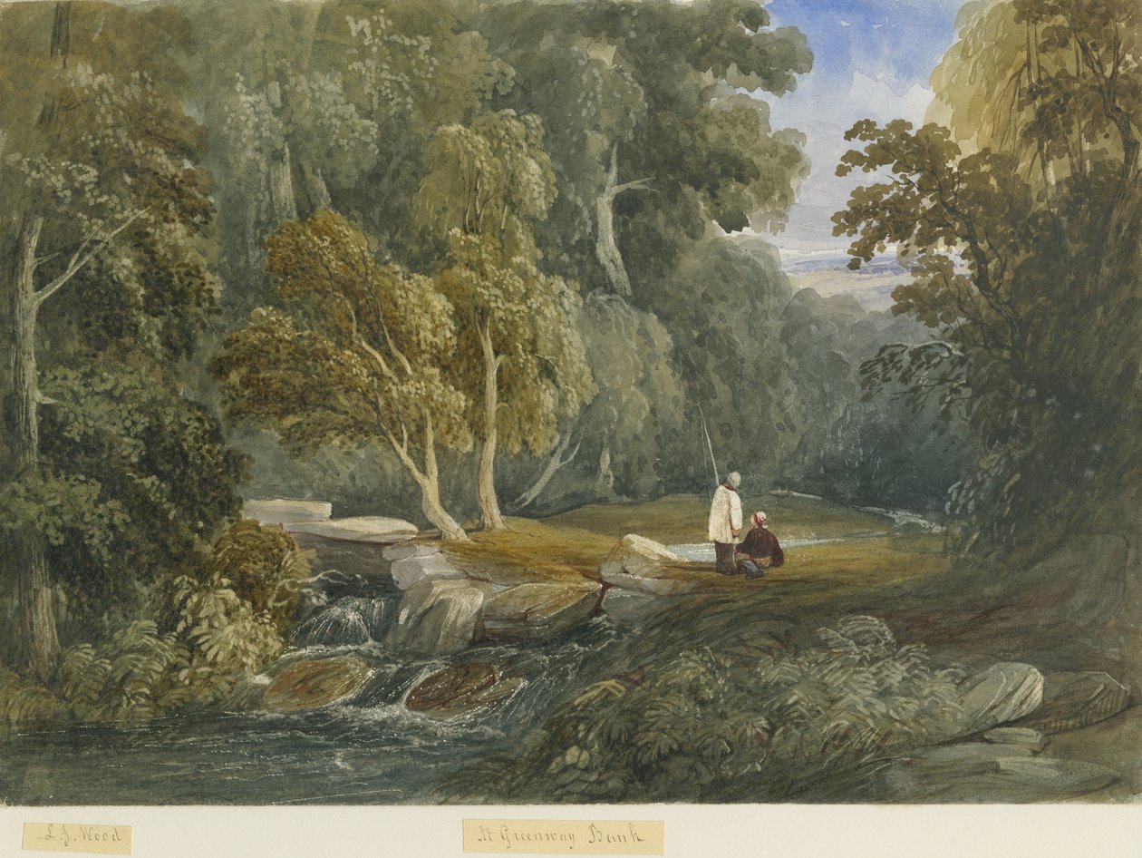 Greenway Bank: akvarelmaleri og [c 1830-1840] af Lewis John Wood