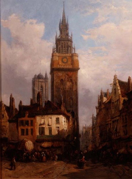 Gade Scene af Lewis John Wood