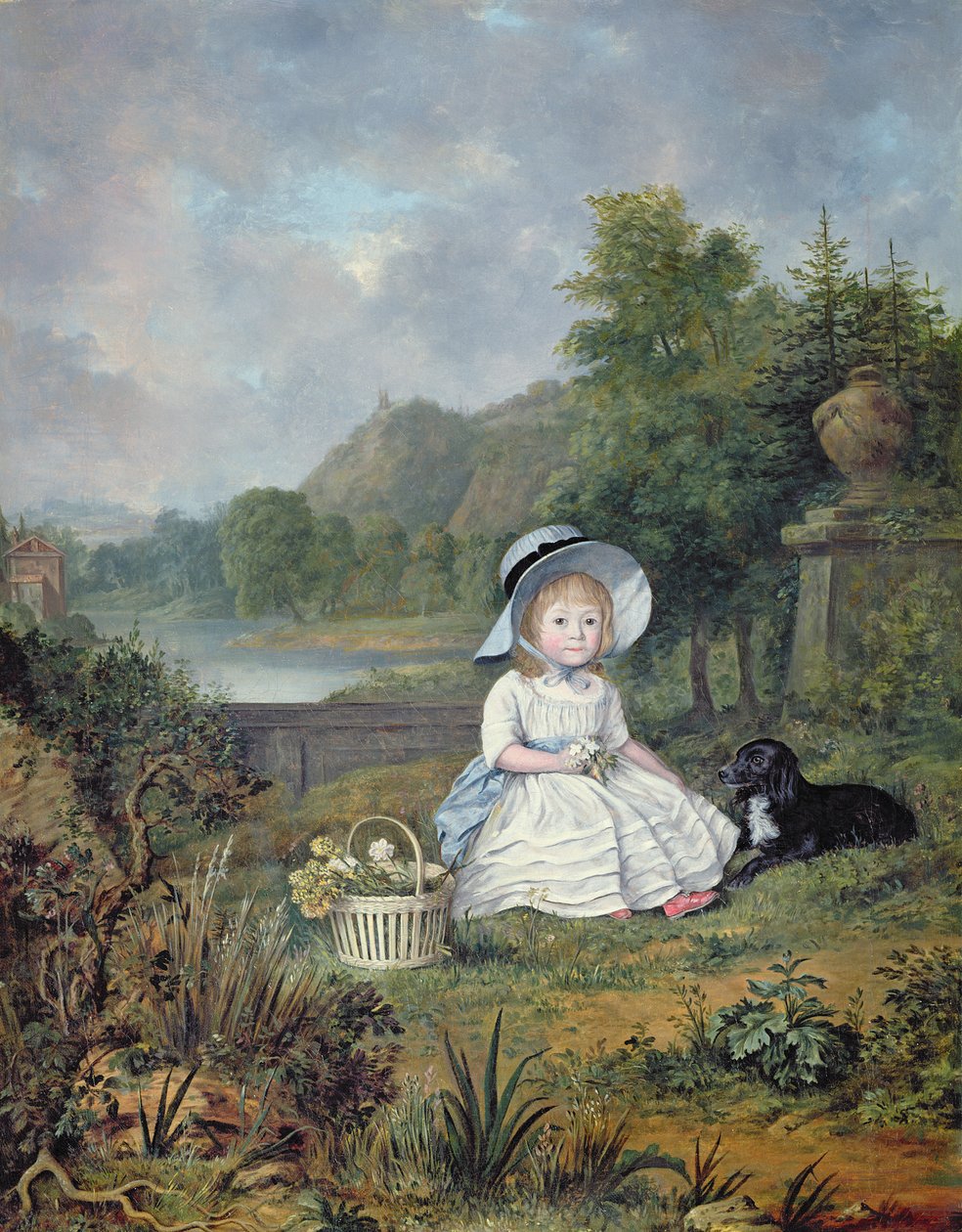 Portræt af Miss Elizabeth Heathcote (olie på lærred) af Lewis Vaslet