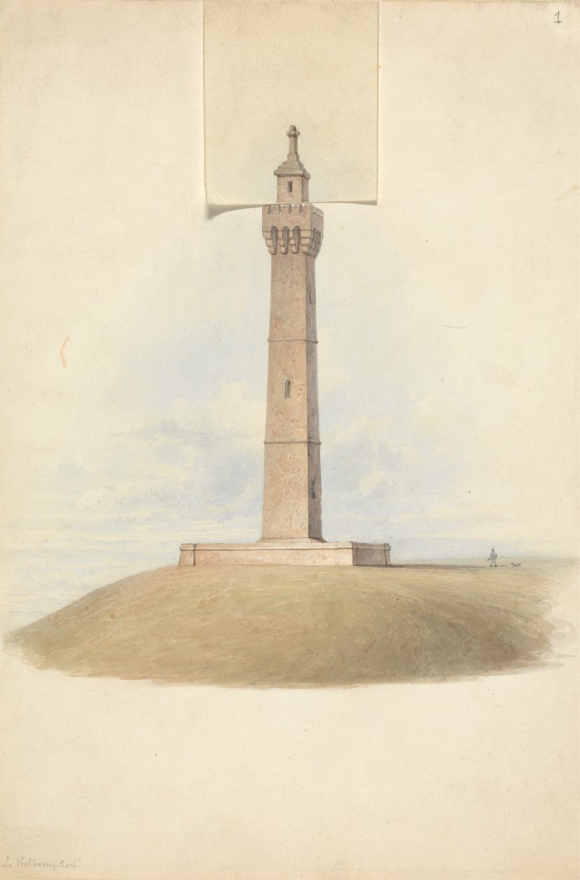 Variant Designs for Somerset Monument: Elevation af Lewis Vulliamy