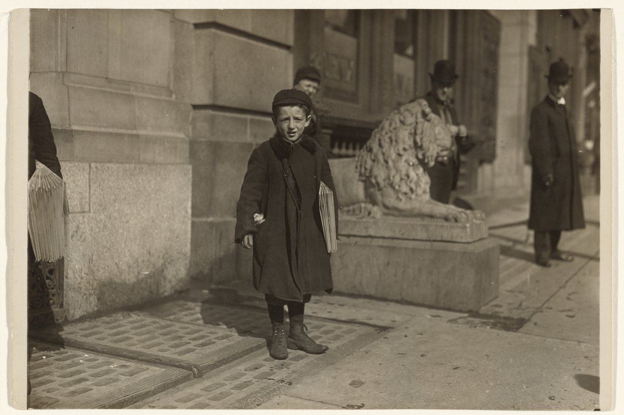 Avisdreng af Lewis W. Hine