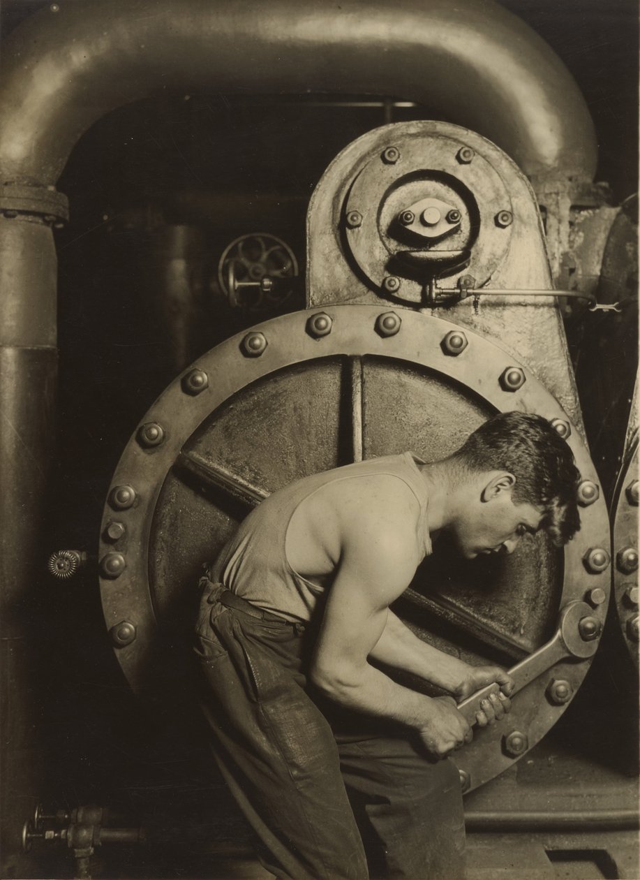 [Dampmager, eller mekaniker og damppumpe] af Lewis W. Hine