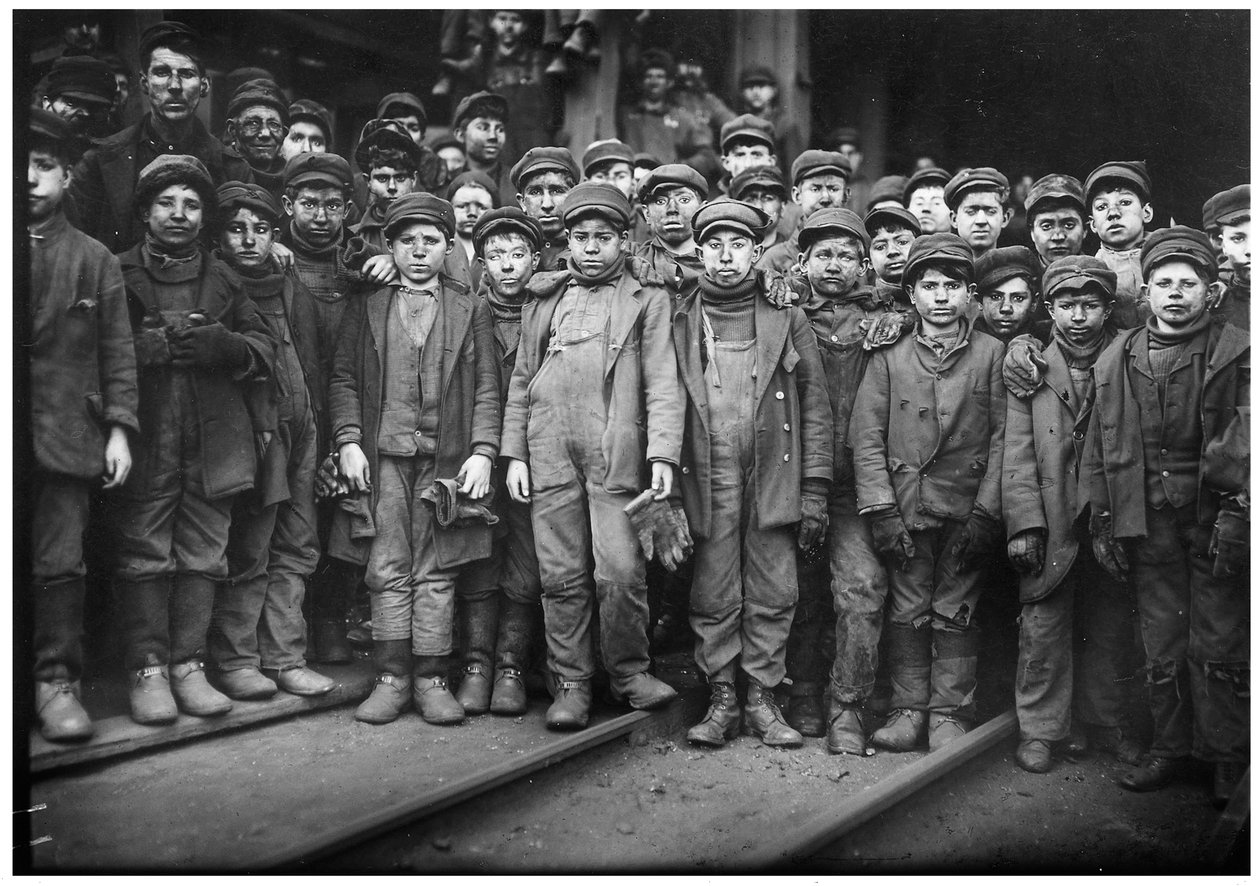 Breaker Boys Pittston PA ca. 1911 af Lewis Wickes Hine