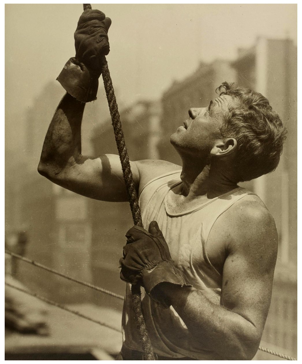 Byggearbejder Empire State Building, ca. 1930 af Lewis Wickes Hine