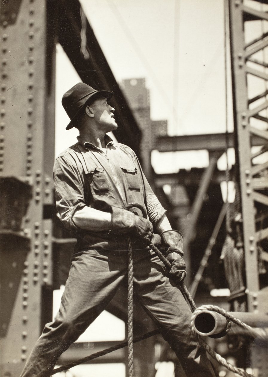 Kranfører på Empire State Building af Lewis Wickes Hine