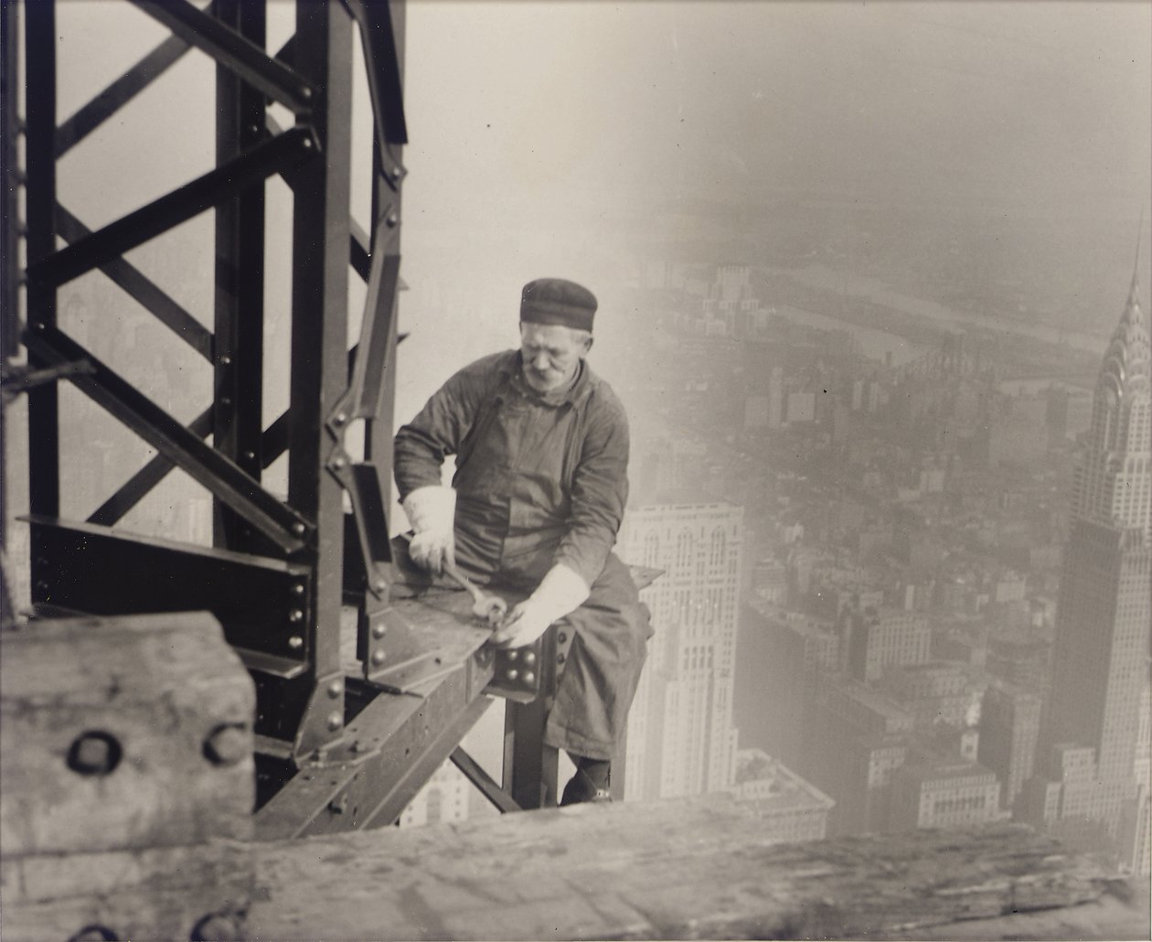 Empire State Building under opførelse, 1930 af Lewis Wickes Hine