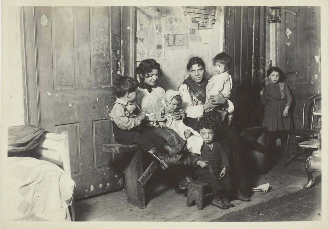 Italiensk familie, Chicago af Lewis Wickes Hine