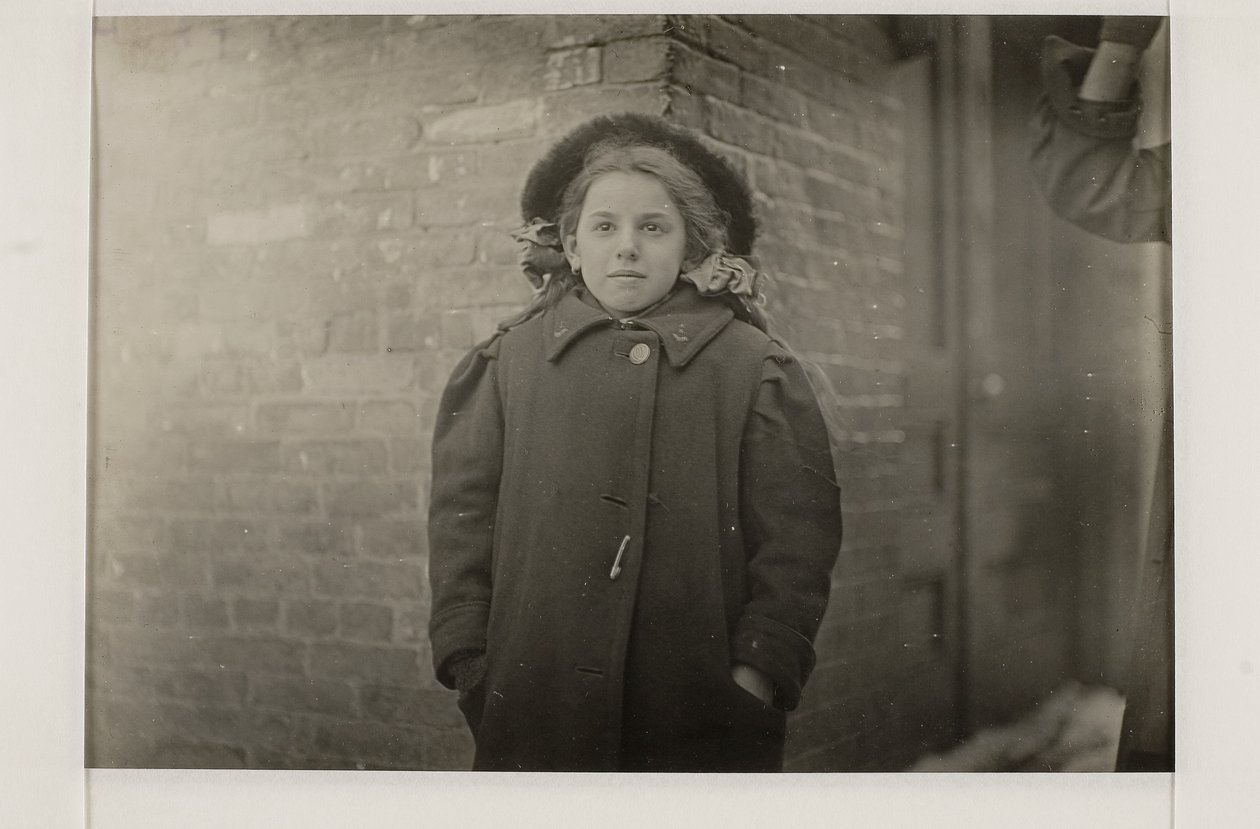 Mary Horn, Hartford, Connecticut, marts 1909 af Lewis Wickes Hine