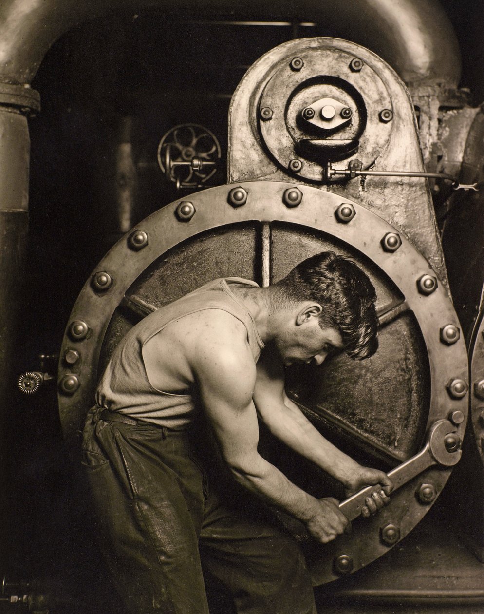 Powerhouse Mekaniker, ca. 1924 af Lewis Wickes Hine