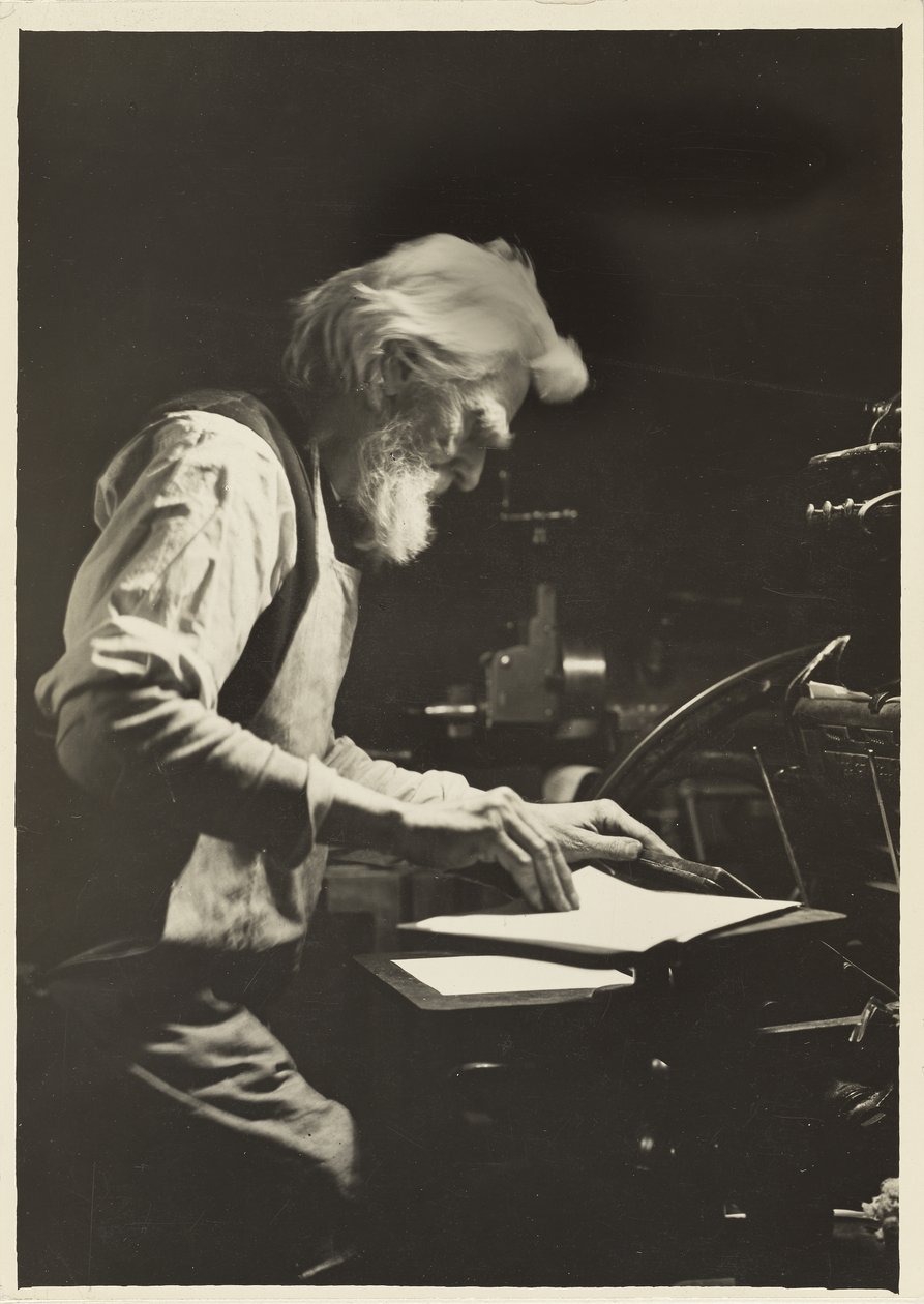 Trykker i New York, 1905 af Lewis Wickes Hine