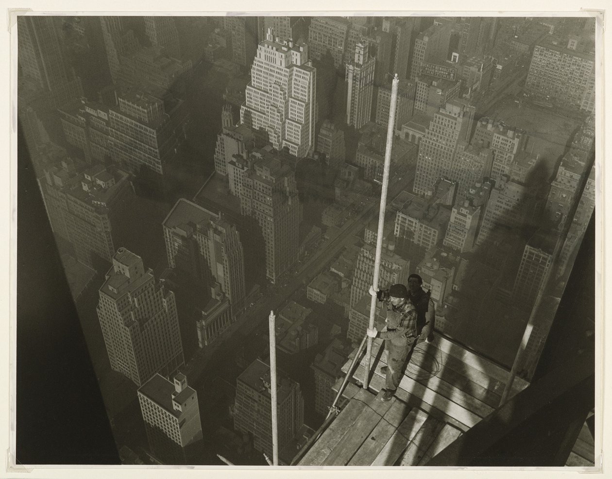 Raising the Mast, Empire State Building, 1931 (foto af gelatinesølv) af Lewis Wickes Hine
