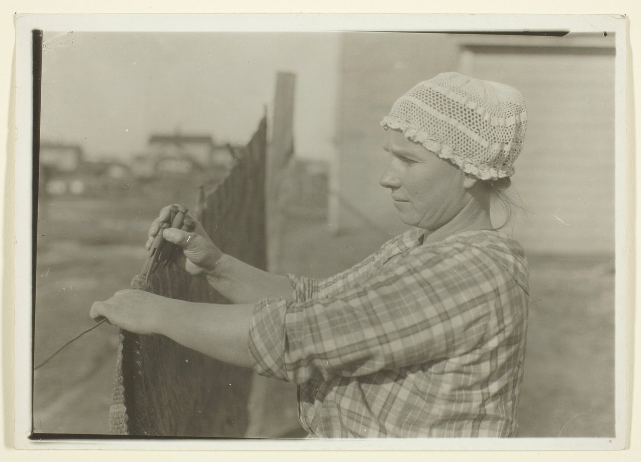 Slavisk minearbejderkone, New Dubois, Pennsylvania af Lewis Wickes Hine
