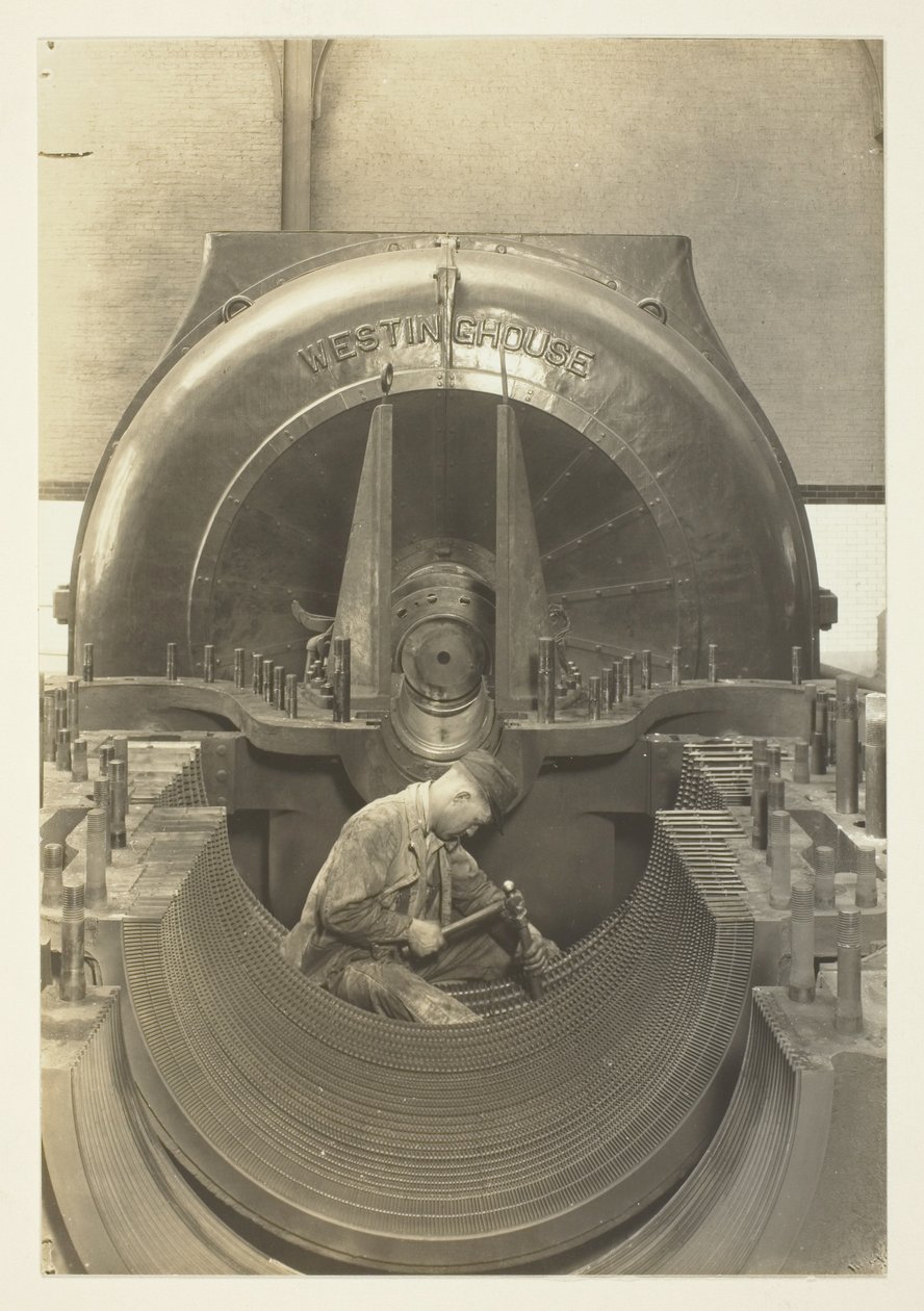 Turbinen, Power-House, New York City af Lewis Wickes Hine