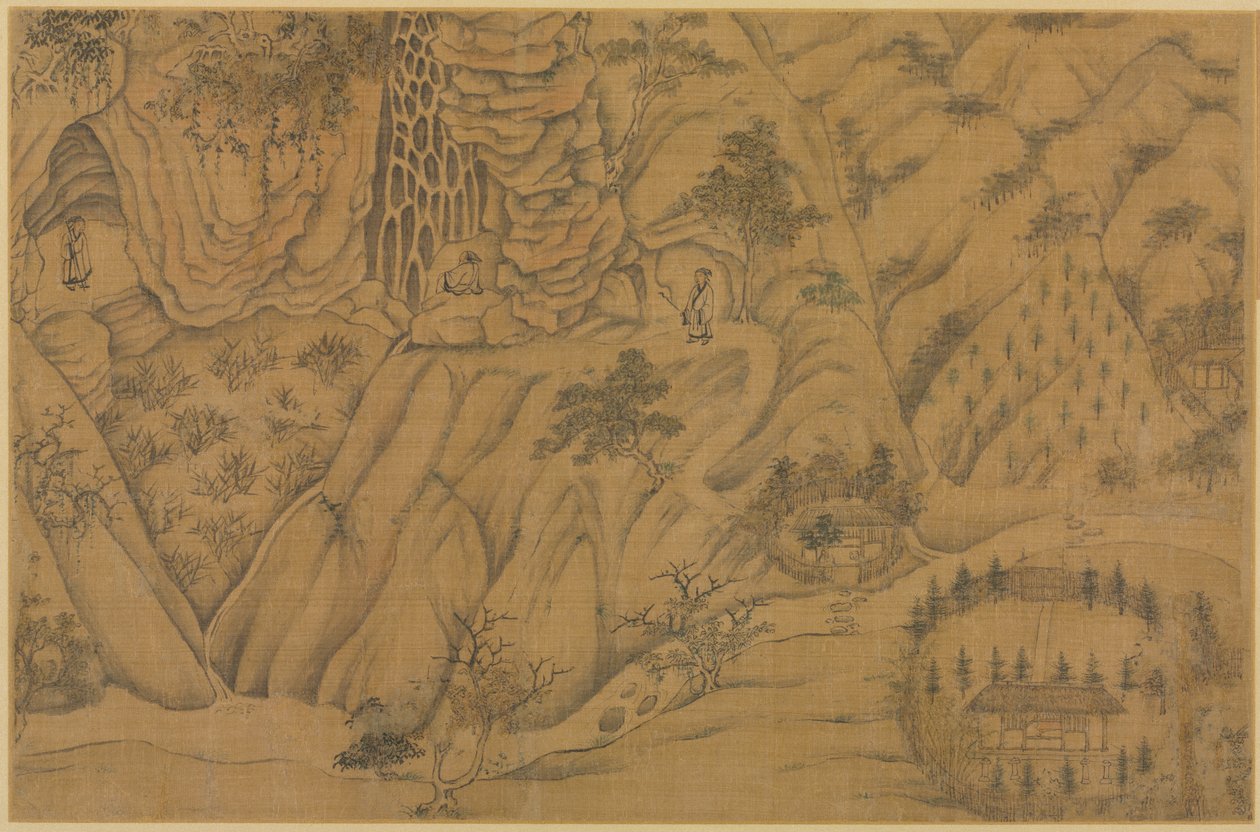 Bolig i Longmian ("Sleeping Dragon")-bjergene af Li Gonglin