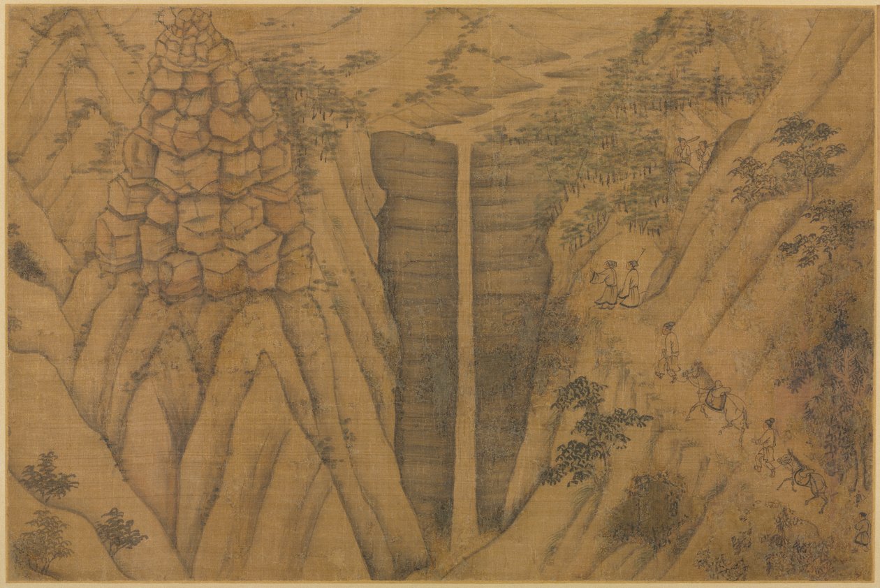 Bolig i Longmian Sleeping Dragon Mountains, 1100-1200-tallet. af Li Gonglin