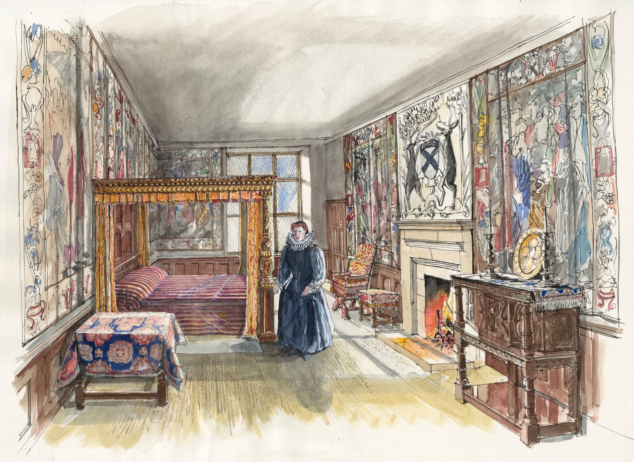 Hardwick Old Hall, 1601, c2000-2010. af Liam Wales