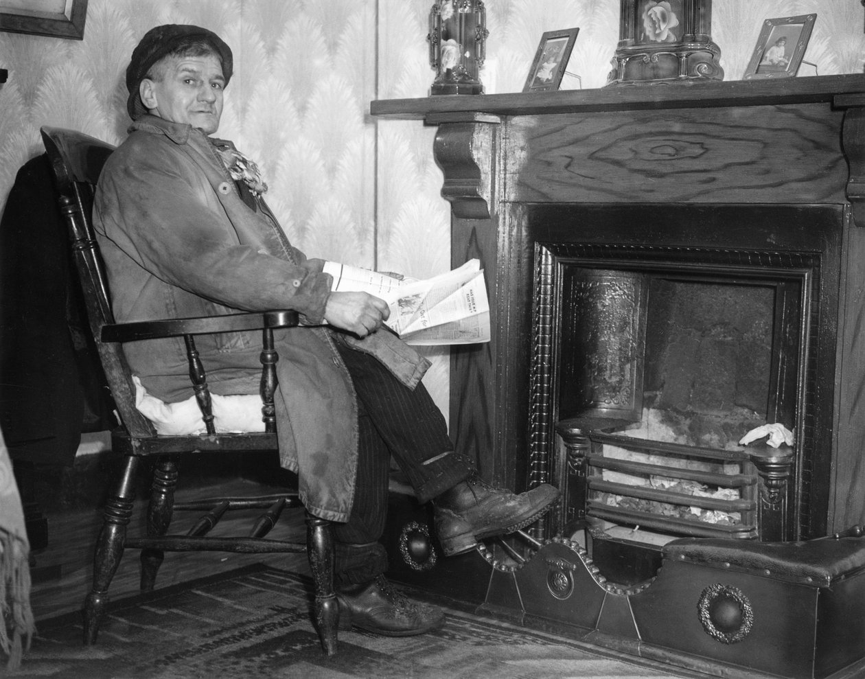 En kulminearbejder i South Wales, 28. januar 1940 af Unbekannt Unbekannt