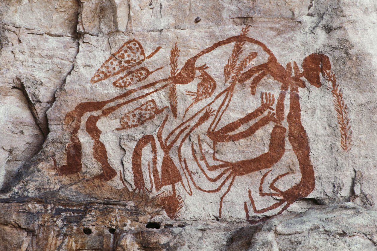 Aboriginal mytologi, Burrunggui, Arnhem Land (klippemaleri) af Unbekannt Unbekannt