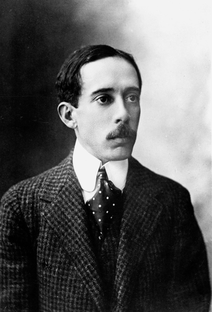 Alberto Santos-Dumont , brasiliansk flyvende pioner, c 1900-1910 af Unbekannt Unbekannt
