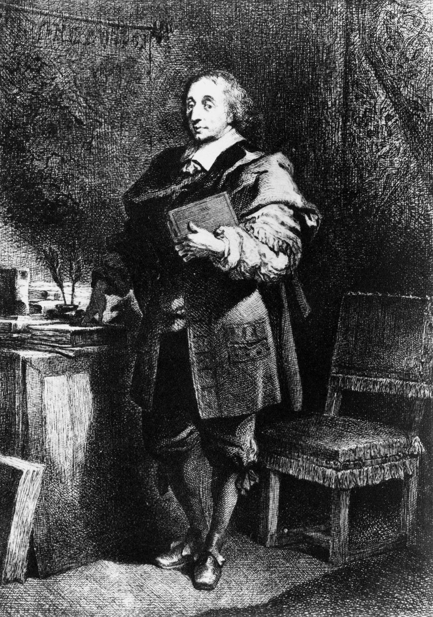 Blaise Pascal, fransk matematiker, fysiker og filosof, c 1650 af Unbekannt Unbekannt