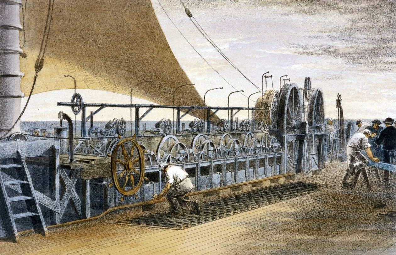 Kabellægning ombord på Brunels 