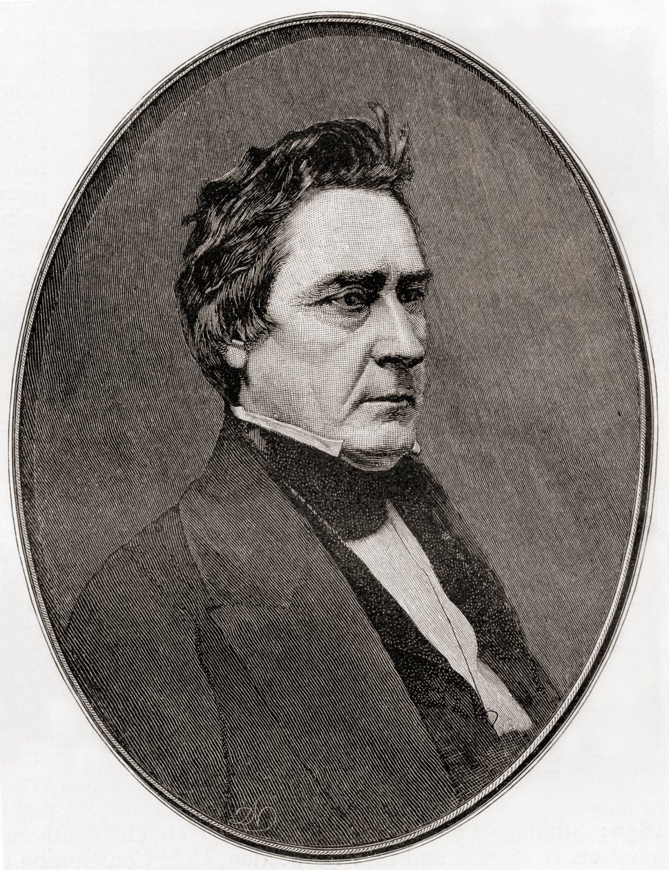 David Rice Atchison, fra The Century Magazine, udgivet 1887 (gravering) af Unbekannt Unbekannt