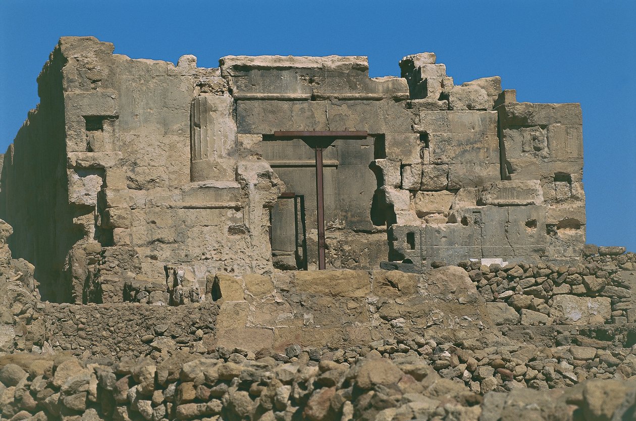 Egypten. Gamle Aghurmi ved Siwa (Siwah) Oasis. Oraklets tempel eller Amons tempel. 26. dynasti, 664-525 f.Kr af Unbekannt Unbekannt