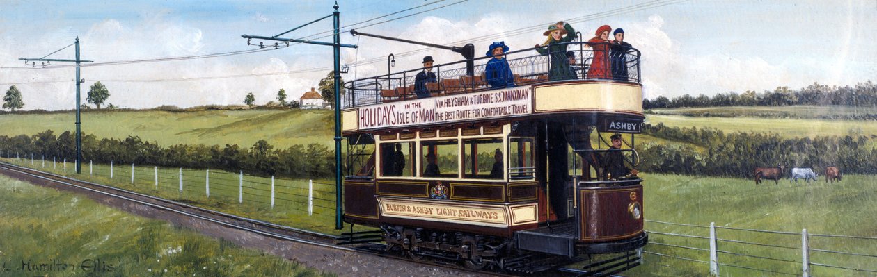 Elektrisk tog fra Burton & Ashby Light Railways af Unbekannt Unbekannt