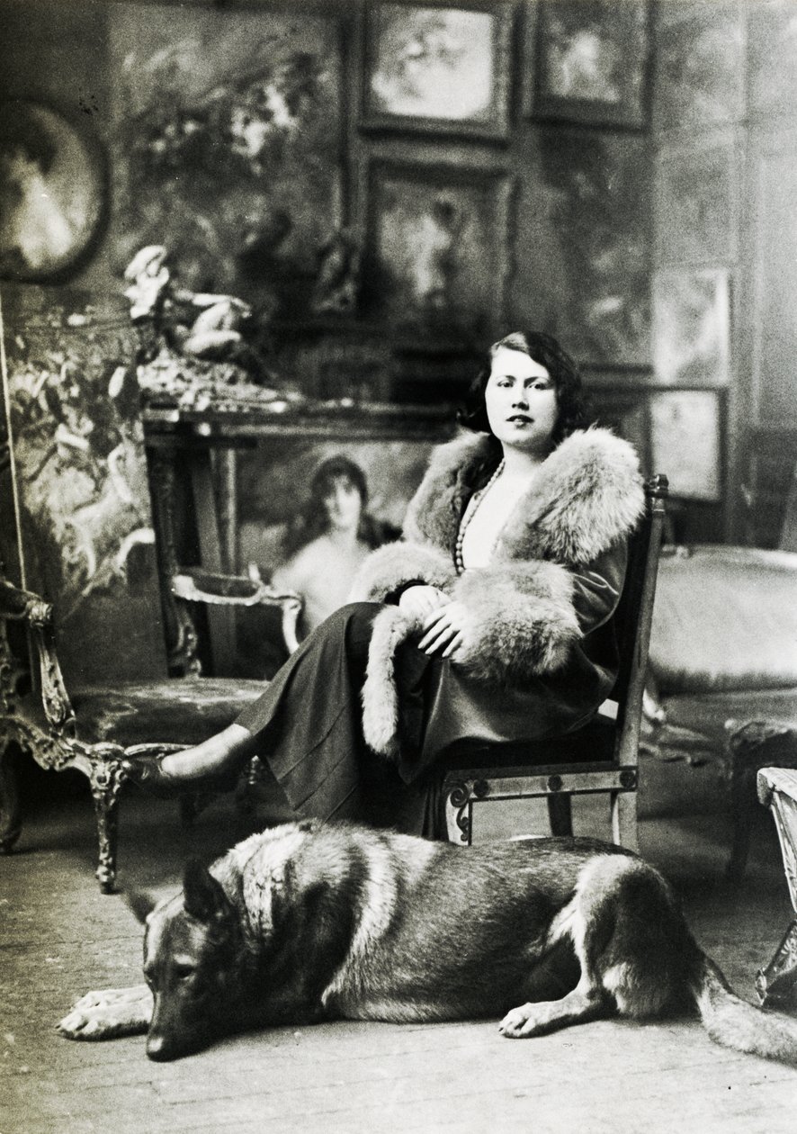 Emilia Cardona Boldini i Falconiera i 1931, Giovanni Boldinis hustru (s/h foto) af Unbekannt Unbekannt