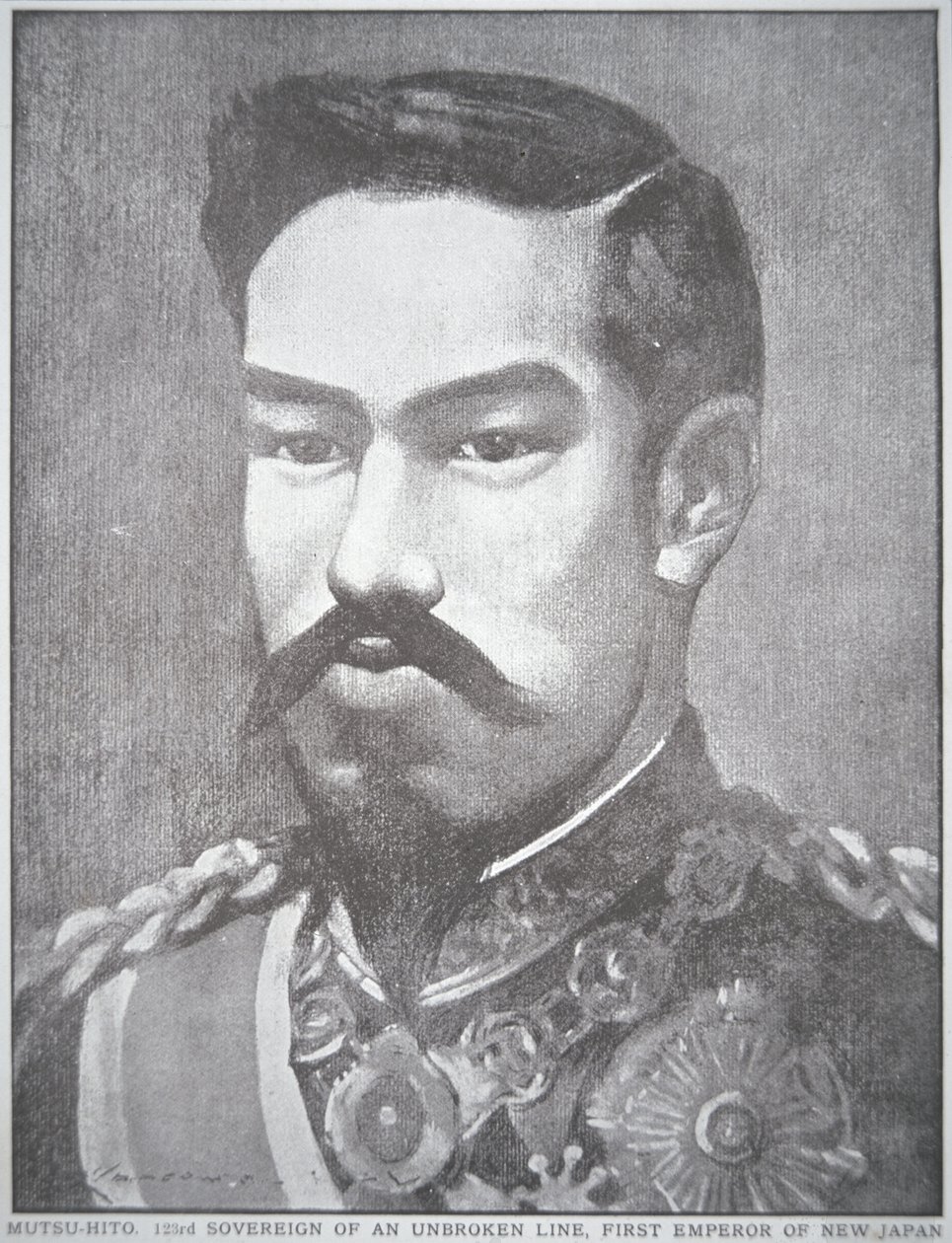 Kejser Mutsuhito af Japan (litografi) af Unbekannt Unbekannt