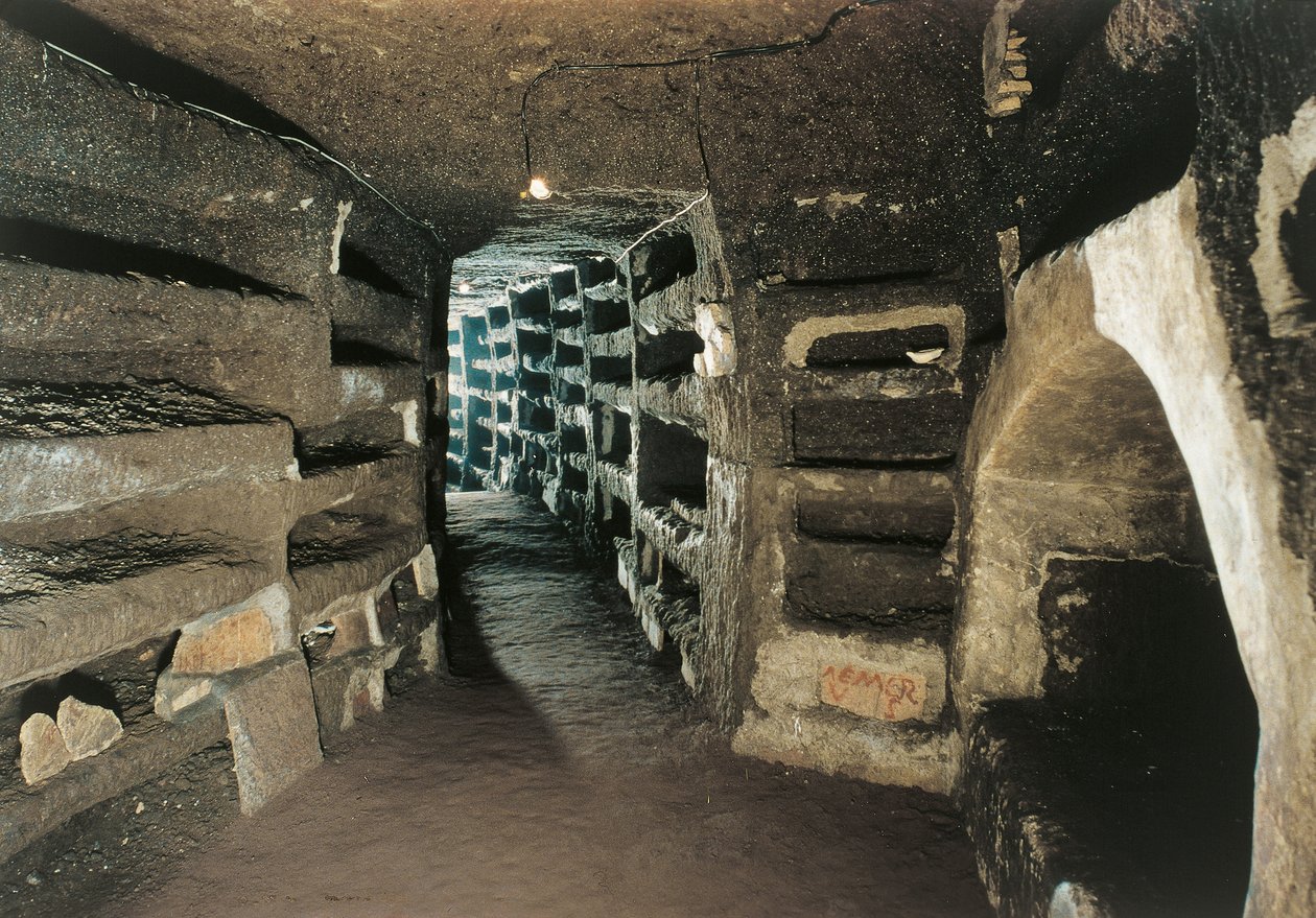 Galleri med Loculus Tombs (foto) af Unbekannt Unbekannt