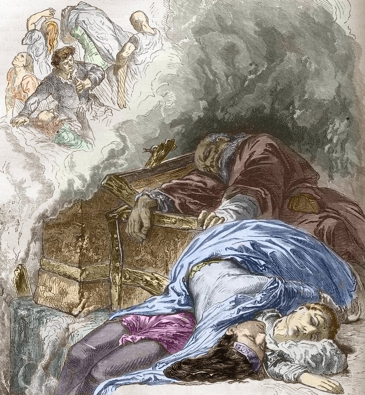 Den store pest (1347-1350) af Unbekannt Unbekannt