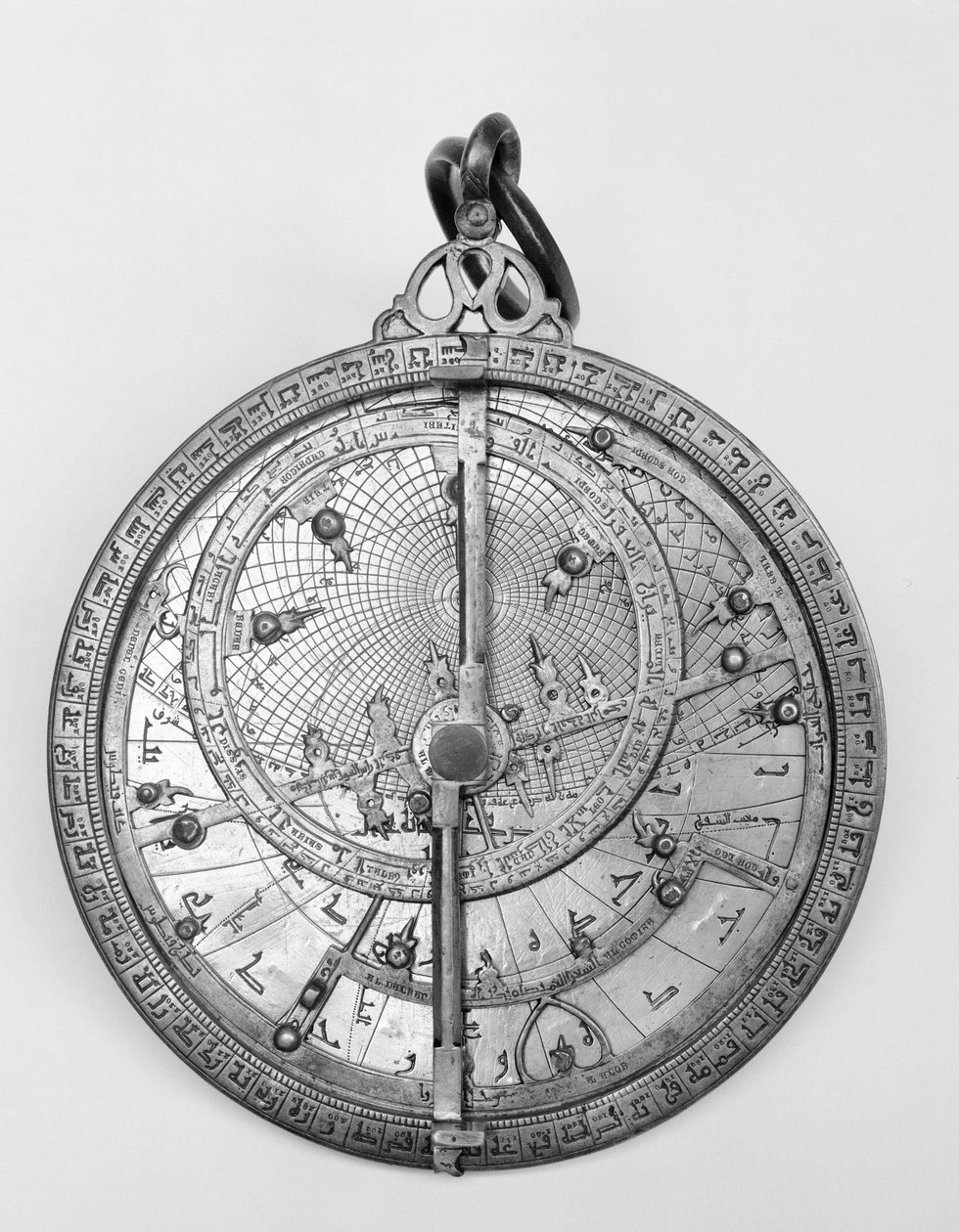 Islamisk planisfærisk astrolabium, c 1650 af Unbekannt Unbekannt