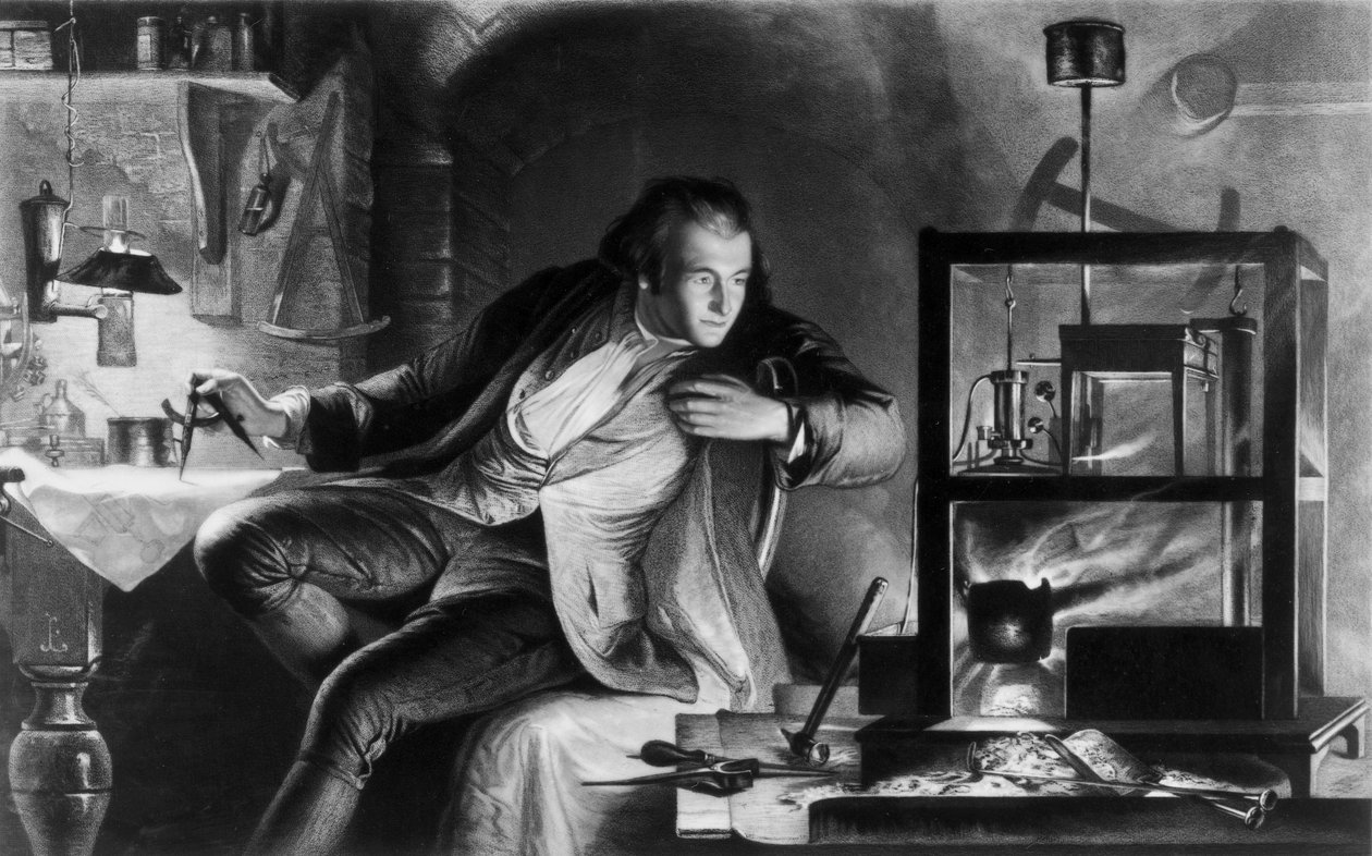 James Watt, britisk ingeniør, som ung mand, c 1769 af Unbekannt Unbekannt