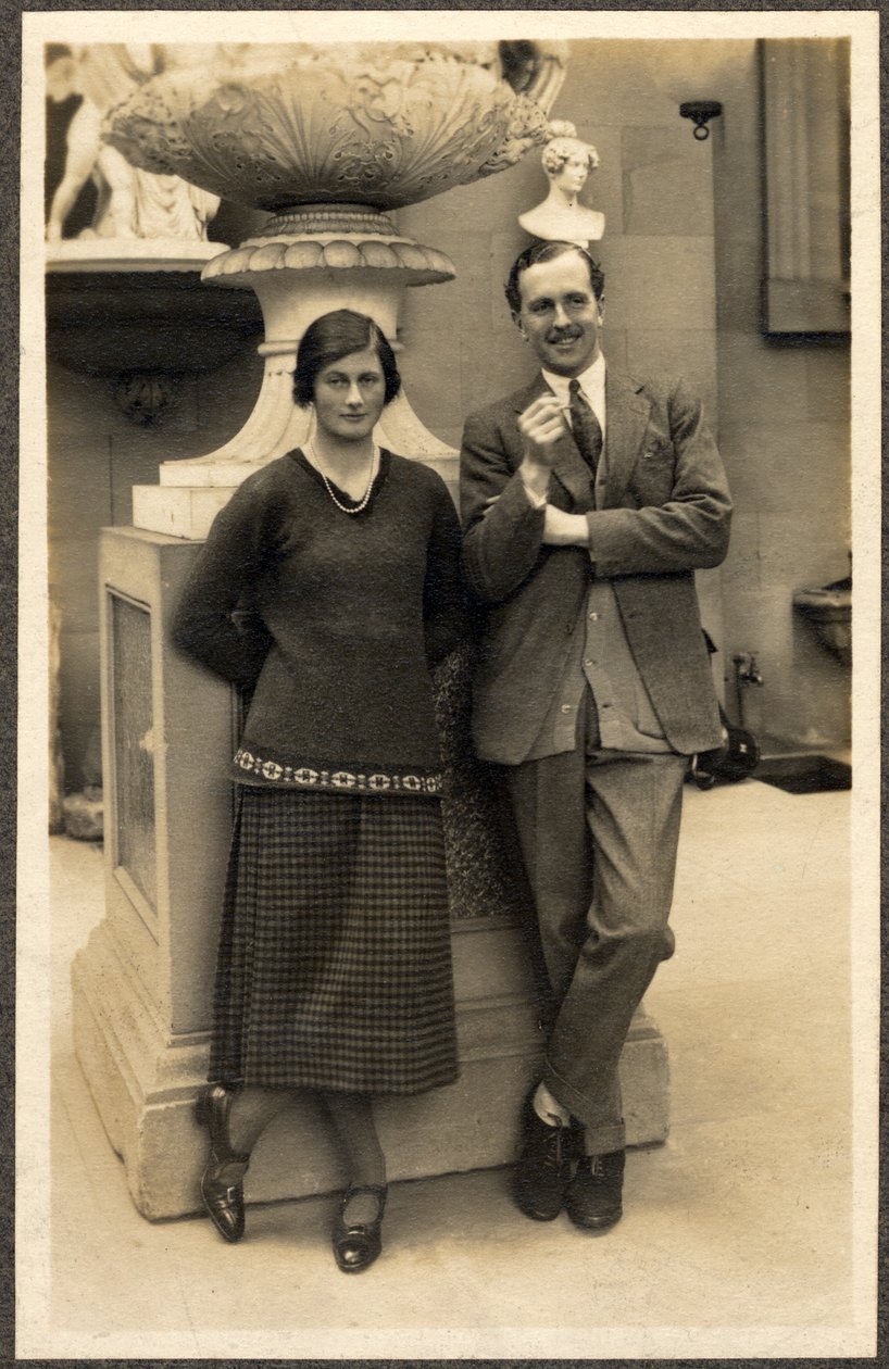 Lady Rachel Cavendish og Viscount Stuart af Findhorn (s/h foto) af Unbekannt Unbekannt